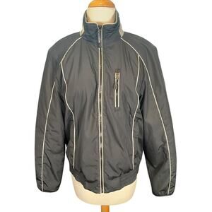 Lauren Ralph Lauren Women's Jacket LRL Ski Active Lined Black Silver Size Large